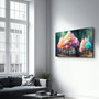 Wallity Pintura Decorativa de Vidrio Templado Multicolor 46 x 72 cm
